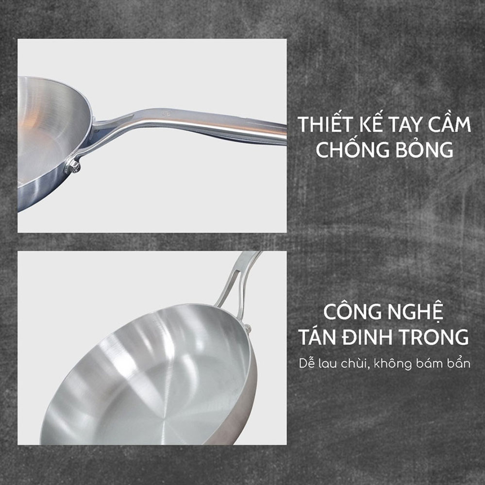 Chảo Bếp Từ Lòng Nông SEKA SK6030 Inox 304