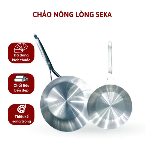 Chảo Bếp Từ Lòng Nông SEKA SK6030 Inox 304