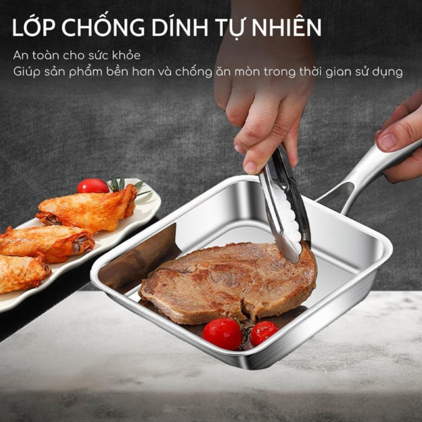 Chảo Vuông Inox SK6020